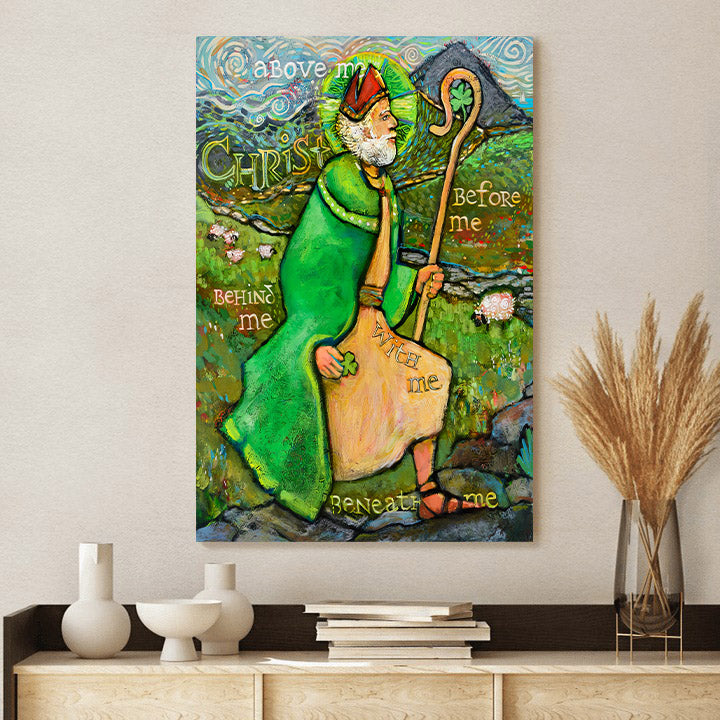 Saint Patrick Canvas Poster - Religious Canvas Wall Art
