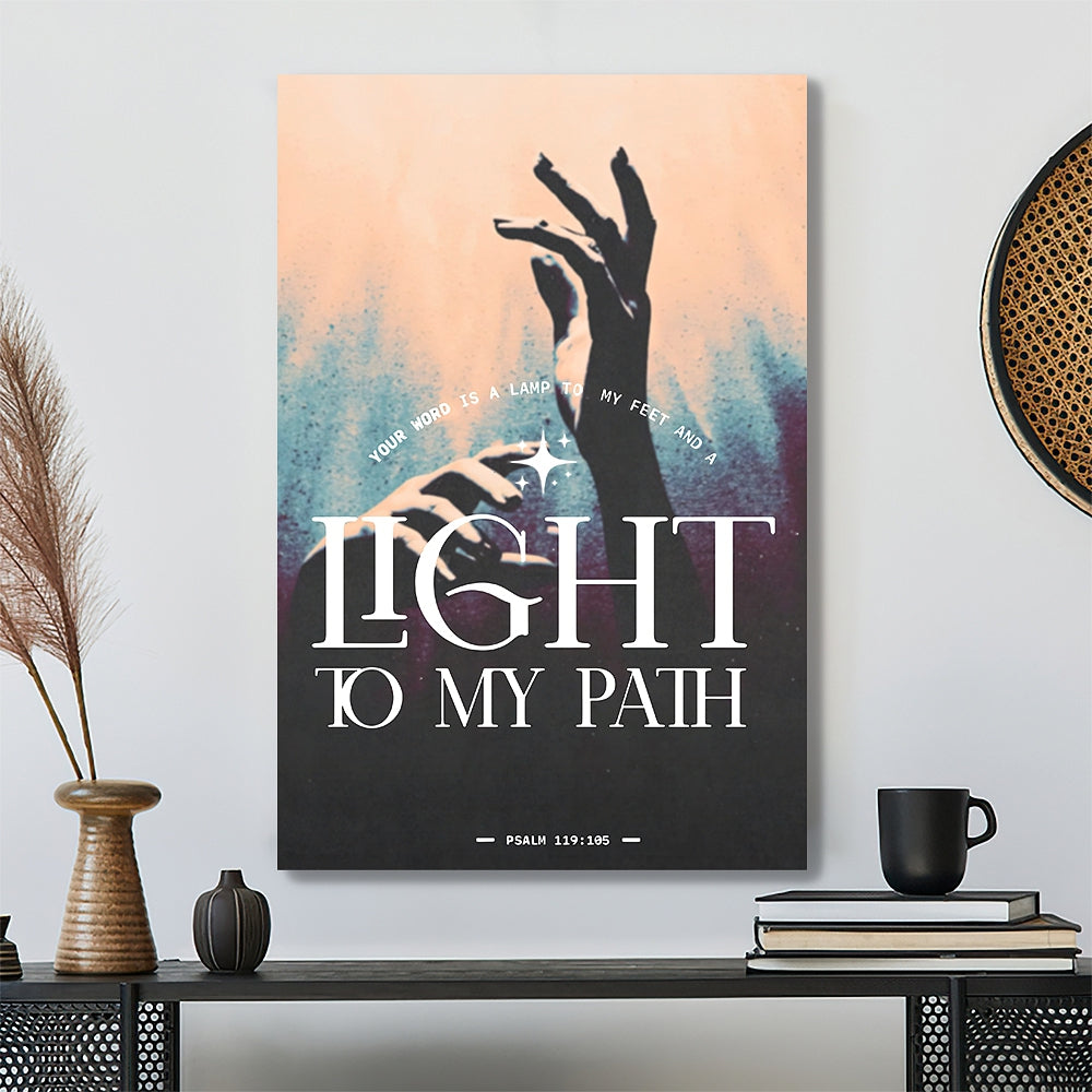 You Word Is A Lamp To My Feet 1 - Jesus Lion Painting - Jesus Canvas - Bible Verse Canvas Wall Art - Scripture Canvas - Ciaocustom