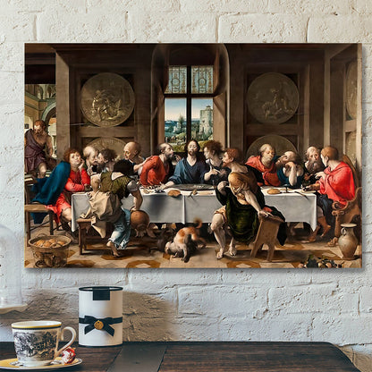 The Holy Supper Wall Art - Christian Art Gift - Jesus Painting On Canvas - Religious Canvas Painting - Religious Posters - Ciaocustom
