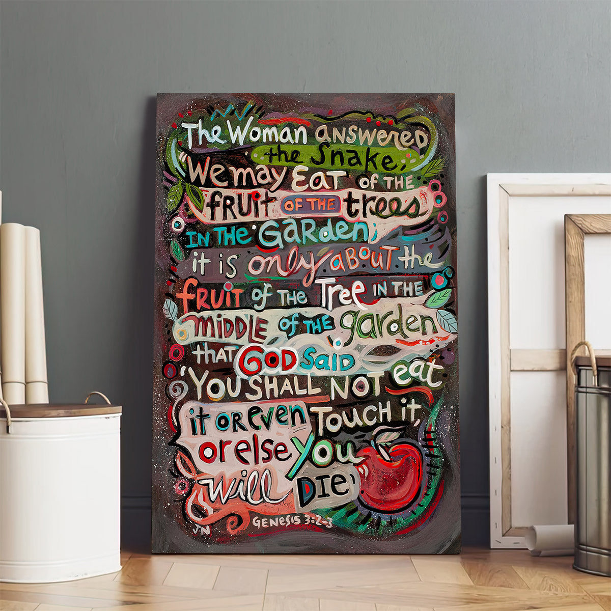 Genesis 3 We May Eat Of The Fruit Canvas Wall Art - Ciaocustom