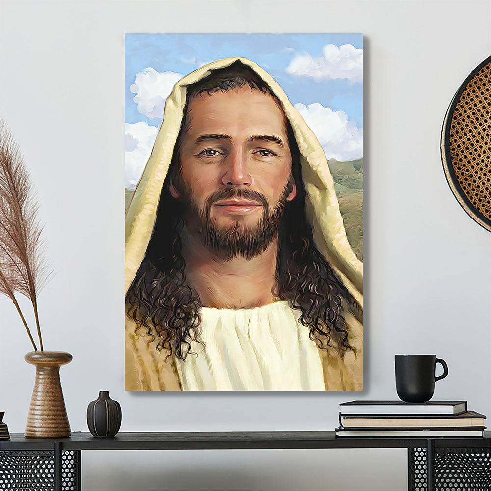 The Passion Of The Christ Jesus Smiling - Jesus Canvas Painting - Jesus Poster - Scripture Canvas - Ciaocustom