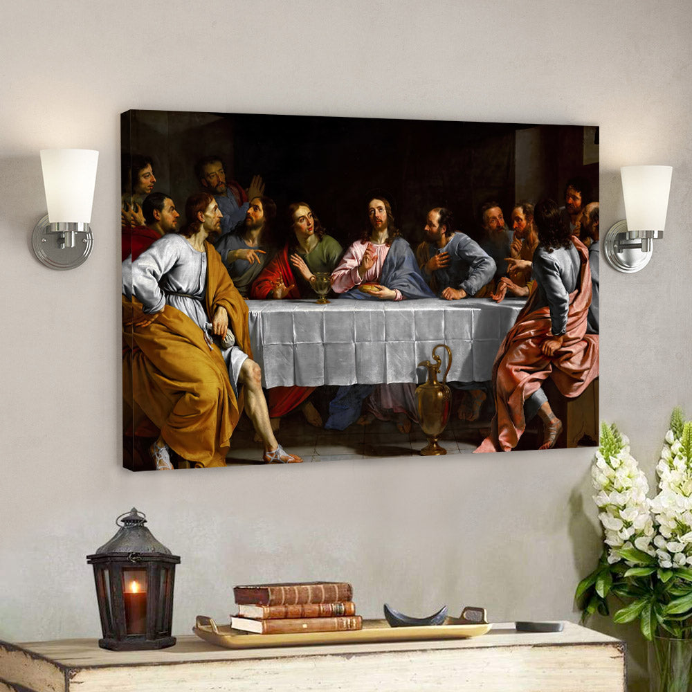 The Last Supper Painting - Christian Art Gift - Christian Wall Art - Religious Canvas Painting - Religious Posters - Ciaocustom