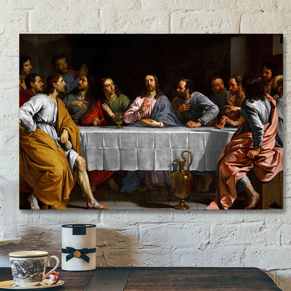 The Last Supper Painting - Christian Art Gift - Christian Wall Art - Religious Canvas Painting - Religious Posters - Ciaocustom