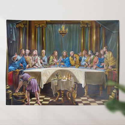 The Last Supper Wall Art - Christian Wall Tapestry - Bible Tapestry - Religious Tapestry Wall Hangings - Bible Verse Wall Tapestry - Religious Tapestry - Ciaocustom