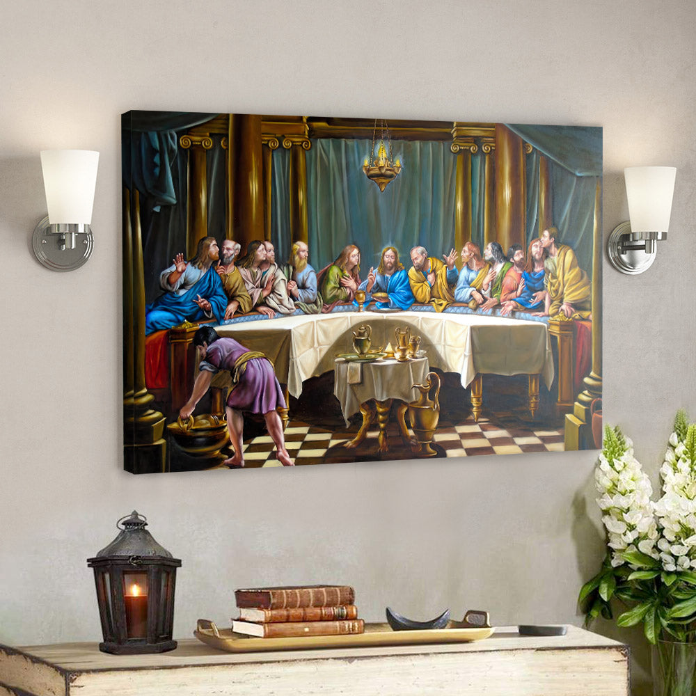 The Last Supper Wall Art - Christian Art Gift - Jesus Painting On Canvas - Religious Canvas Painting - Religious Posters - Ciaocustom