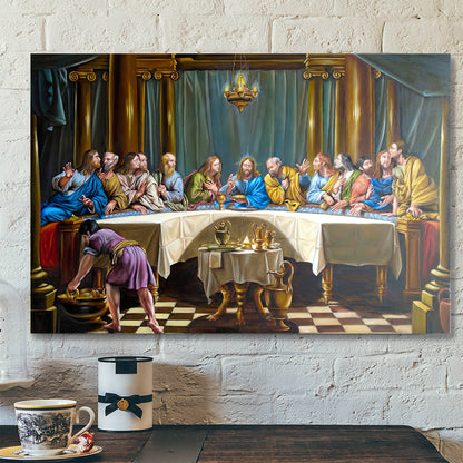 The Last Supper Wall Art - Christian Art Gift - Jesus Painting On Canvas - Religious Canvas Painting - Religious Posters - Ciaocustom