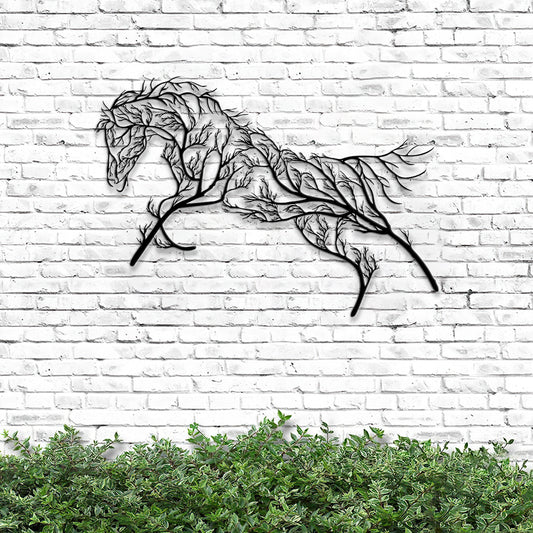 Running Horse Metal Wall Art - Horse Metal Sign - Metal Horse Farm Signs - Gift For Horse Lover - Ciaocustom