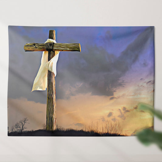 Holy Saturday  - Biblical Tapestries - Christian Tapestry Wall - Religious Wall Decor - Ciaocustom