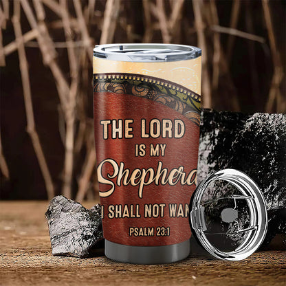 The Lord Is My Shepherd - Personalized Tumbler - Stainless Steel Tumbler - 20oz Tumbler - Tumbler For Cold Drinks - Ciaocustom