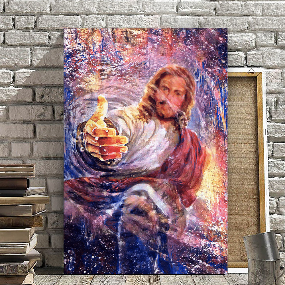 Hand Of God Knowing Jesus - Jesus Pictures - Jesus Canvas Poster - Christian Canvas Prints - Faith Canvas - Gift For Christian - Ciaocustom