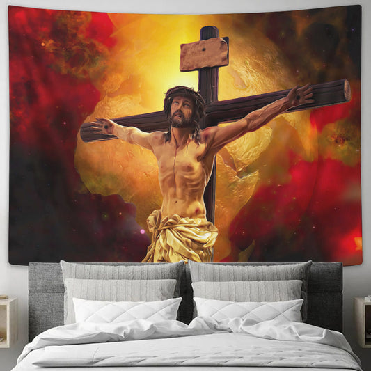 Good Friday - Biblical Tapestries - Christian Tapestry Wall - Christian Tapestry Wall Hanging - Ciaocustom