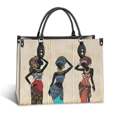 African Girl Tradition Leather Bag - Women's Pu Leather Bag - Best Mother's Day Gifts