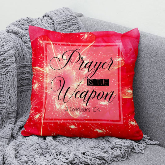 2 Corinthians 104 Prayer Is The Weapon Bible Verse Pillow