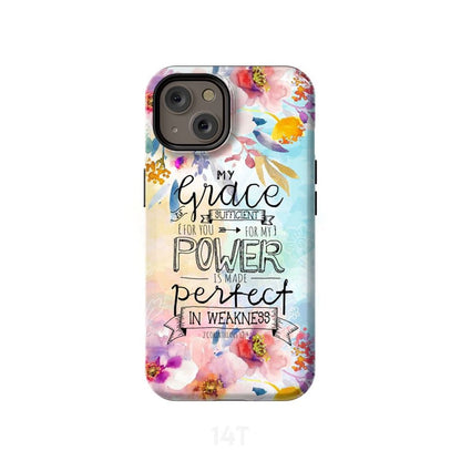 2 Corinthians 129 My Grace Is Sufficient For You Phone Case - Bible Verse Phone Cases- Iphone Samsung Cases Christian