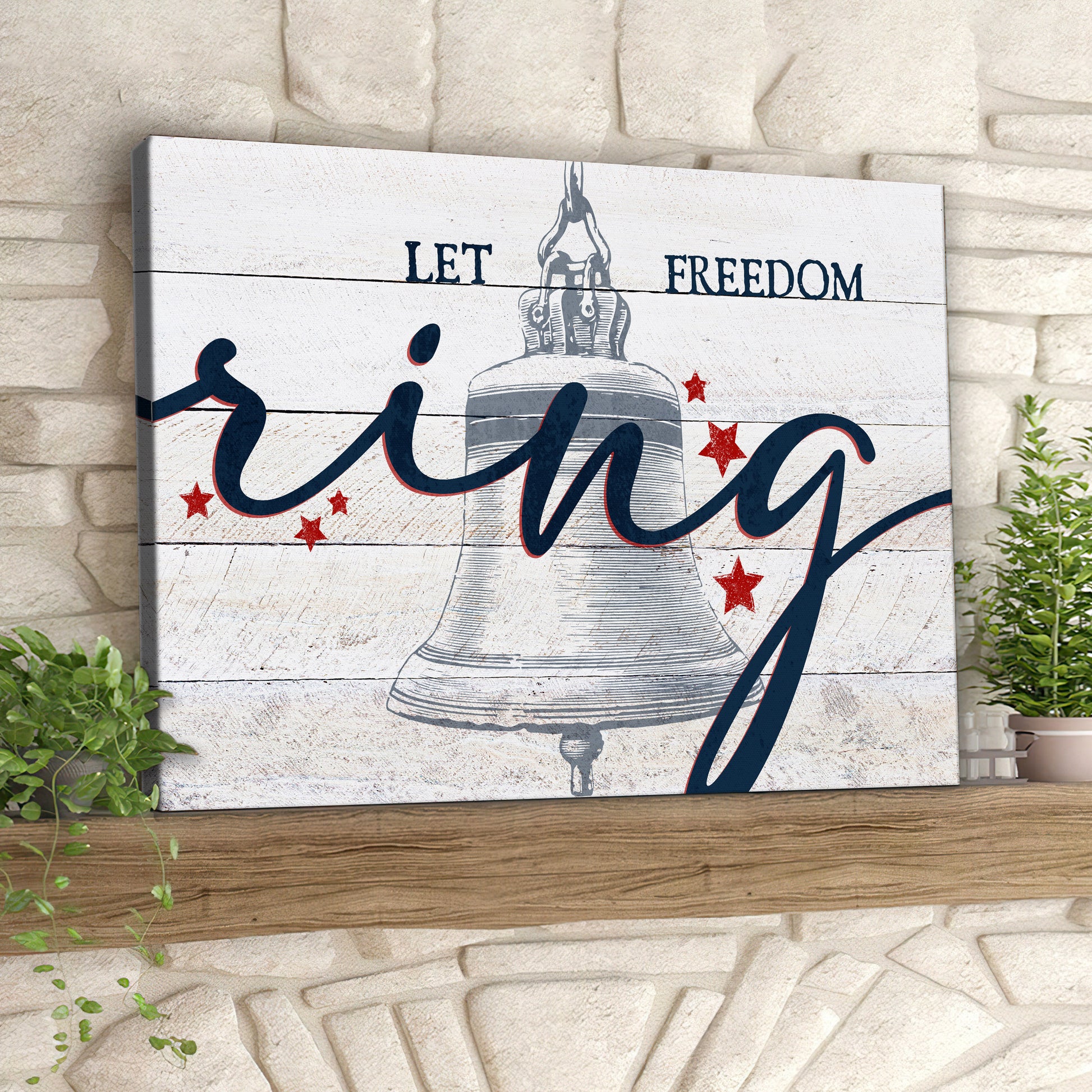 Let Freedom Ring - Bell - Fourth Of July Paintings - Independence Day Canvas Wall Art - Ciaocustom