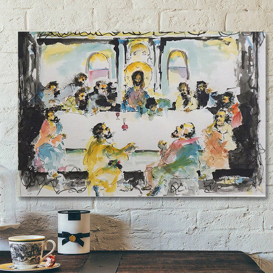 The Last Supper - Jesus Canvas Poster - Christian Wall Art - Religious Posters - Christian Canvas Prints - Religious Wall Art Canvas - Ciaocustom