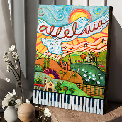 Alleluia Canvas Wall Art - Religious Wall Decor