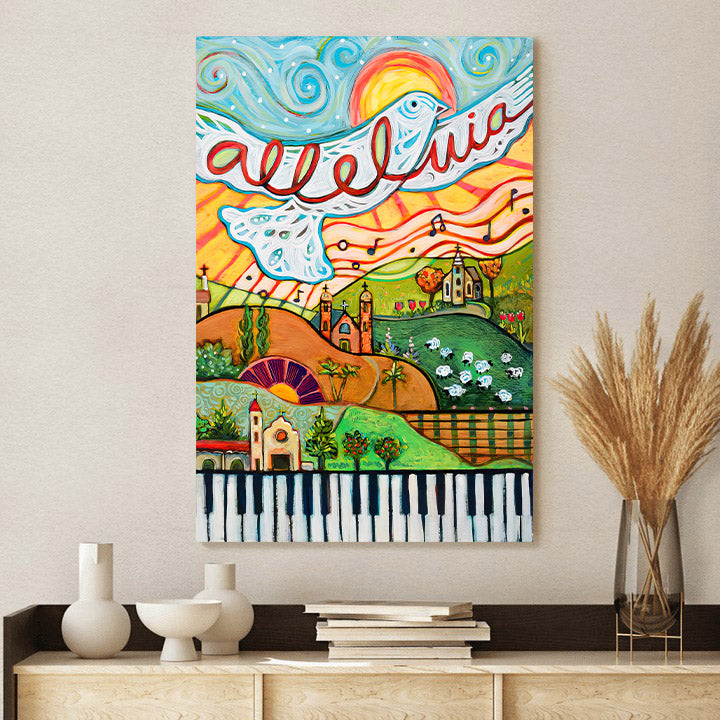 Alleluia Canvas Wall Art - Religious Wall Decor