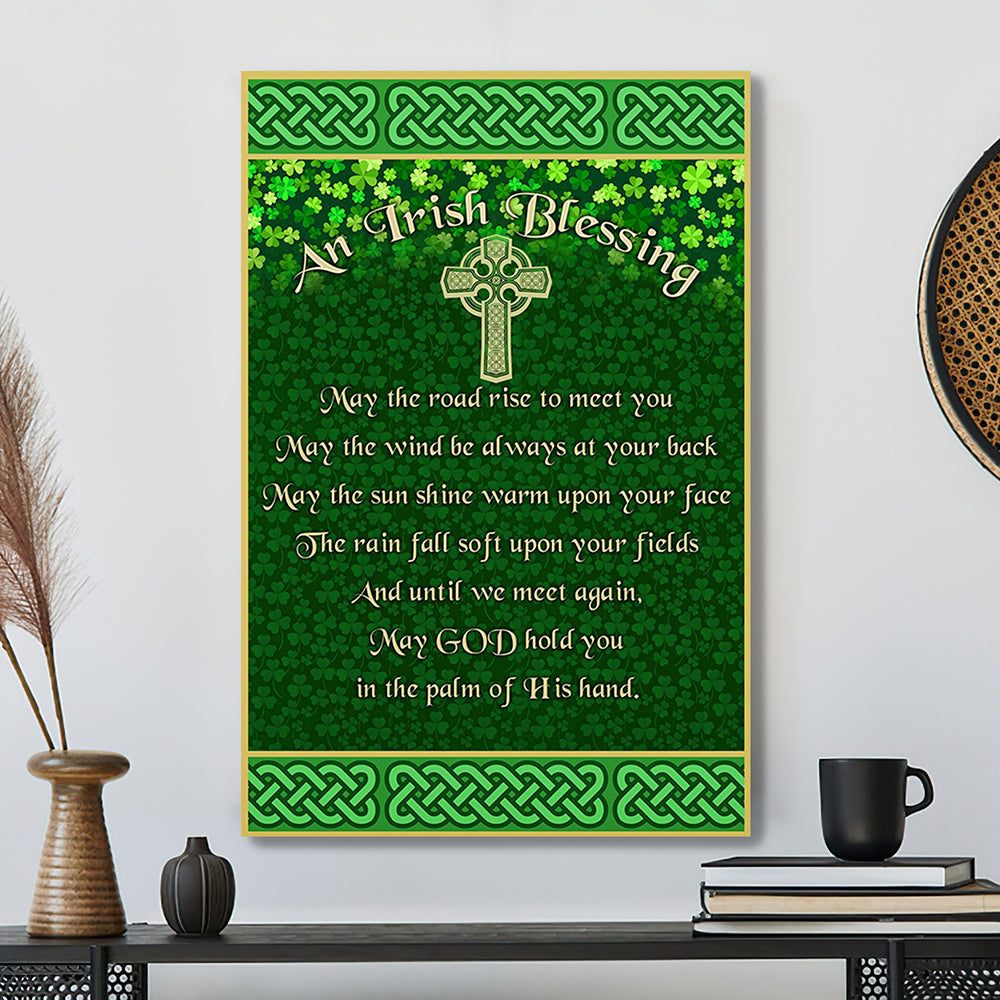 Bible Verse Canvas - An Trish Blessing Canvas Poster - Jesus Christ Poster - Ciaocustom