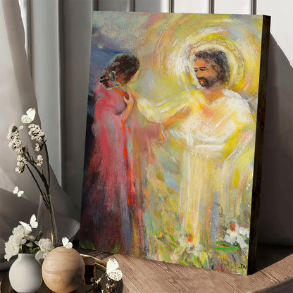 Whom Are You Looking For Canvas - Religious Canvas Wall Art