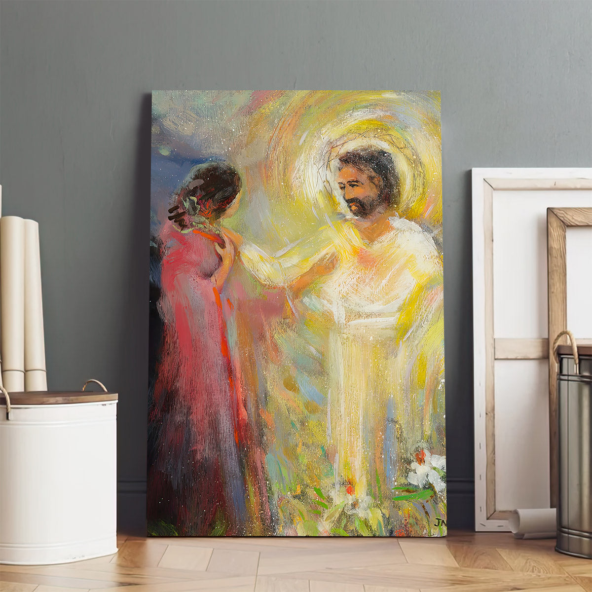 Whom Are You Looking For Canvas - Religious Canvas Wall Art