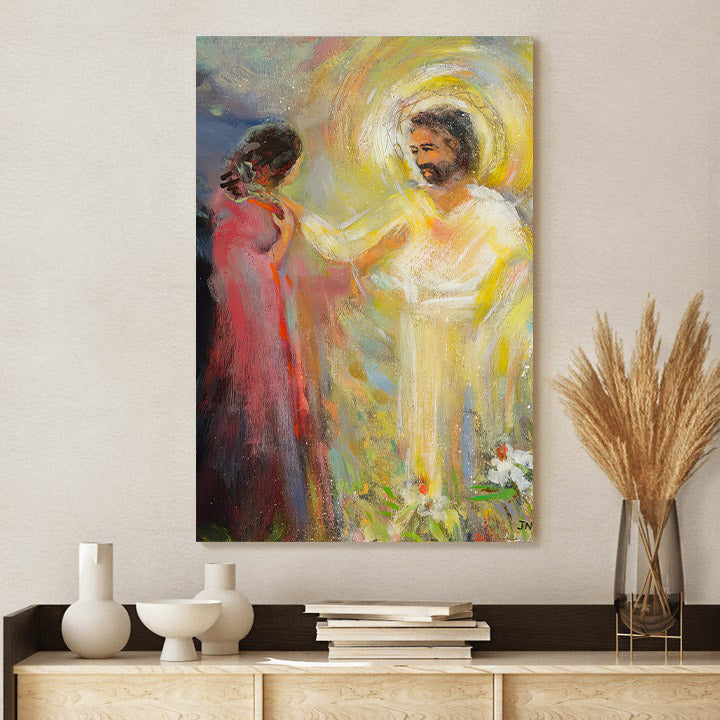 Whom Are You Looking For Canvas - Religious Canvas Wall Art