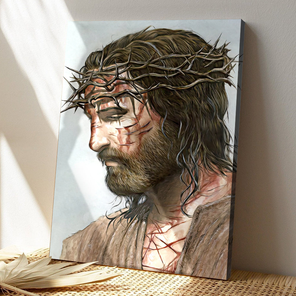 Jesus Canvas Painting - Jesus Poster - Jesus Canvas Art - Scripture Canvas - Ciaocustom