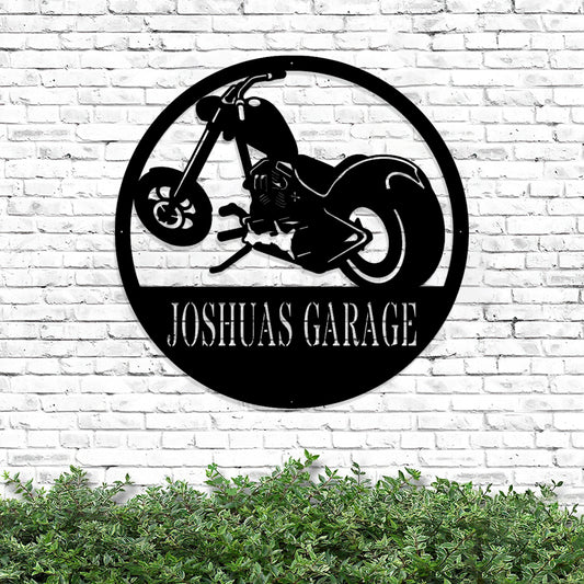 Motorcycle Metal Signs - Personalized Garage Signs - Gifts For The Motorcycle Lover - Garage Decor