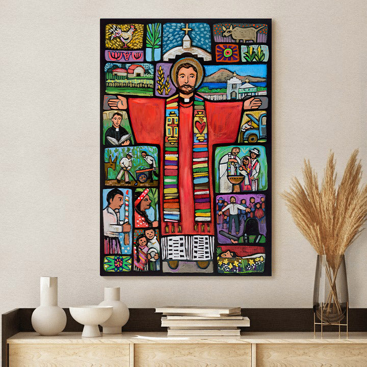 Father Stanely Rother Canvas Posters – Ciaocustom