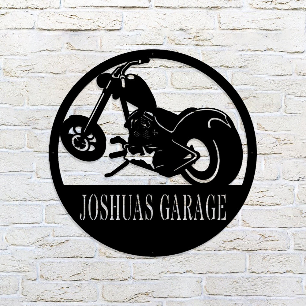 Motorcycle Metal Signs - Personalized Garage Signs - Gifts For The Motorcycle Lover - Garage Decor