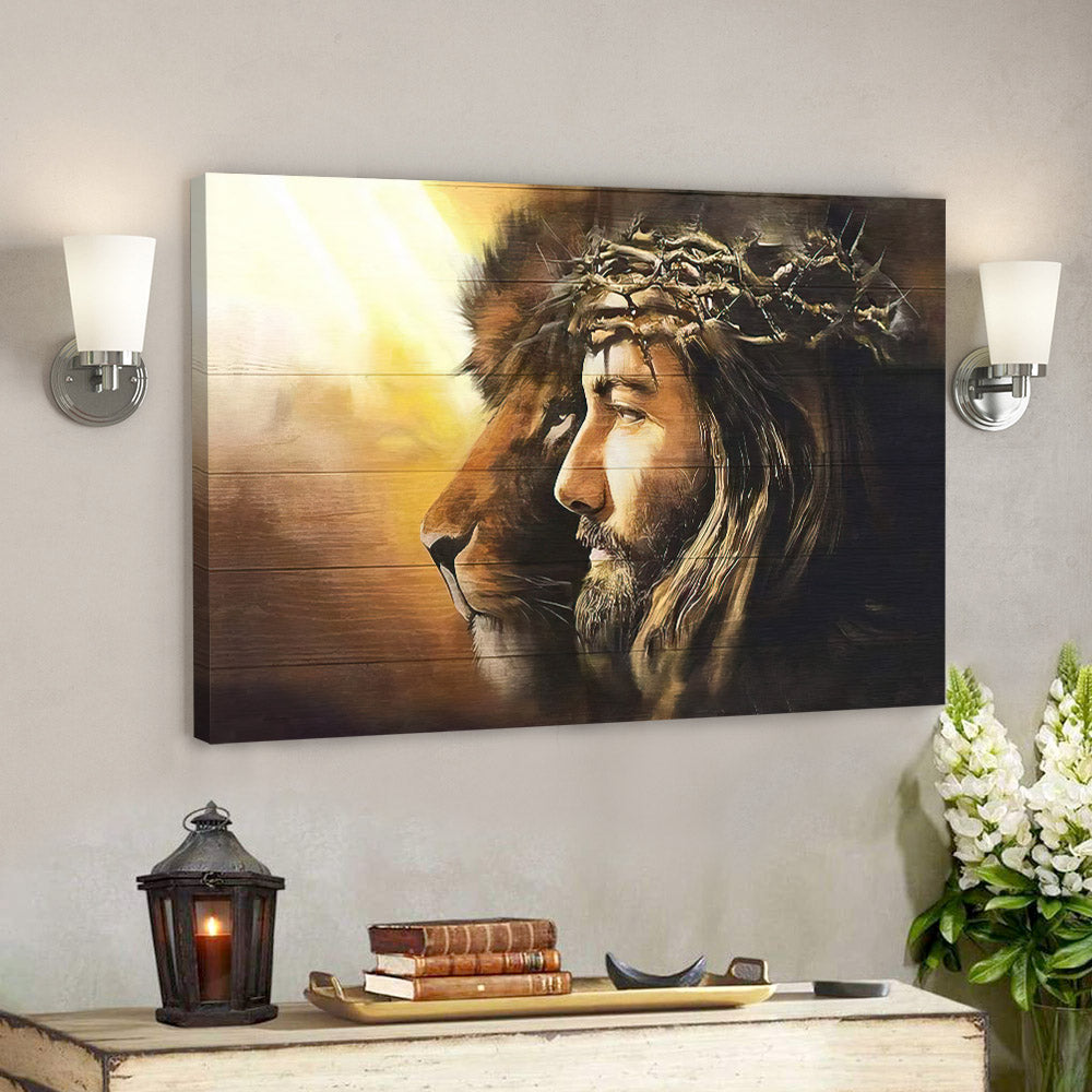 Lion Of Judah - Jesus Canvas Poster - Jesus Wall Art - Christ Pictures - Christian Canvas Prints - Faith Canvas - Gift For Christian - Ciaocustom