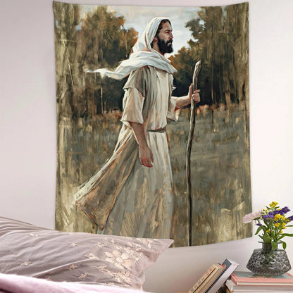 Come Follow Me - Jesus Tapestry - Jesus Pictures - Jesus Wall Art - God Tapestry - Christian Tapestry Wall Hanging - Gift For Christian - Ciaocustom