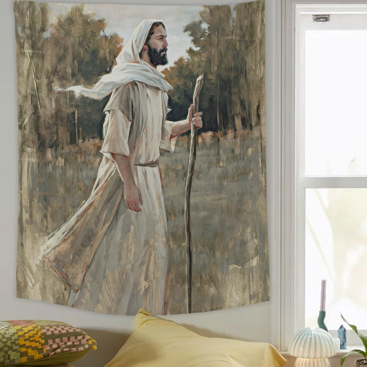 Come Follow Me - Jesus Tapestry - Jesus Pictures - Jesus Wall Art - God Tapestry - Christian Tapestry Wall Hanging - Gift For Christian - Ciaocustom