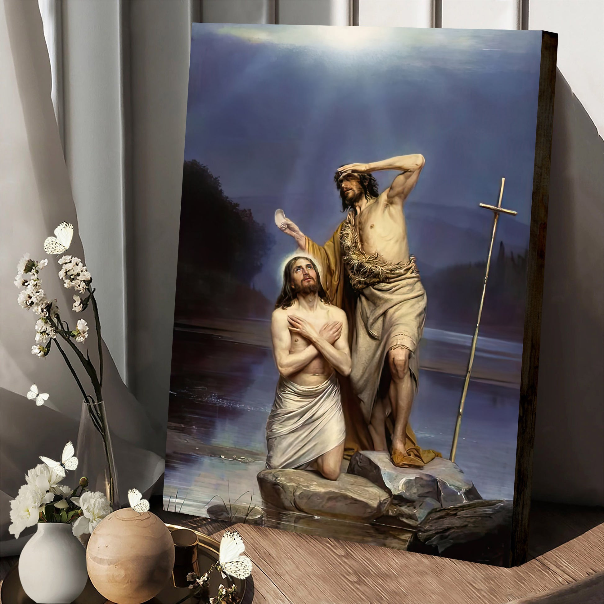 The Baptism Of Christ Poster - Jesus Christ Canvas Art