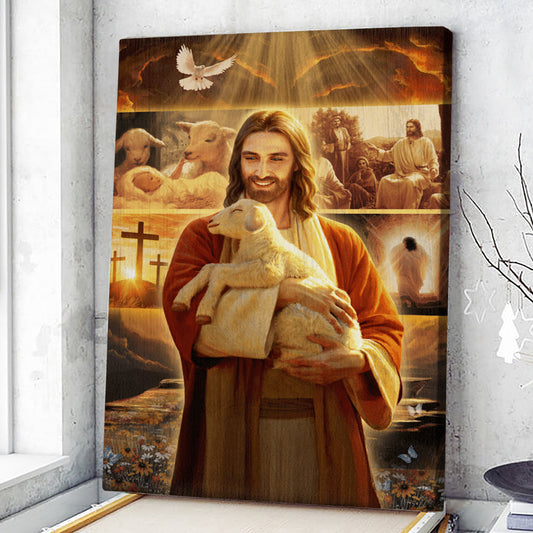 Lamb Of Jesus - Heaven Light - Jesus Life - Jesus Canvas Poster - Christian Canvas Prints - Faith Canvas - Gift For Christian - Ciaocustom
