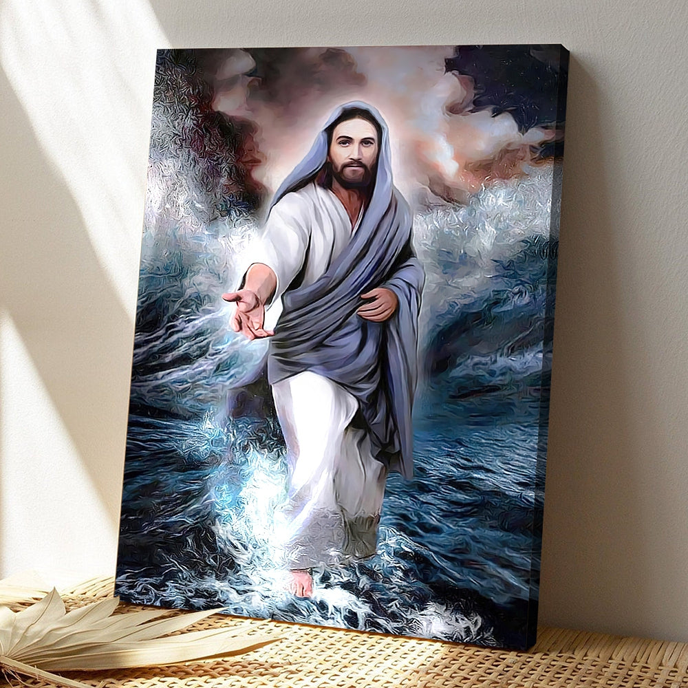 Jesus Canvas Painting - Jesus Christ Poster - Jesus Poster - Jesus Canvas Wall Art - Bible Verse Canvas Wall Art - God Canvas - Scripture Canvas - Ciaocustom