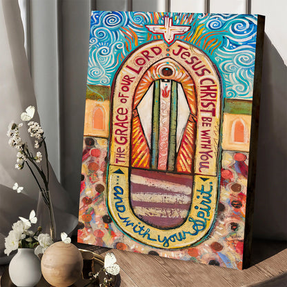 And With Your Spirit Canvas Posters - Christian Wall Decor - Ciaocustom