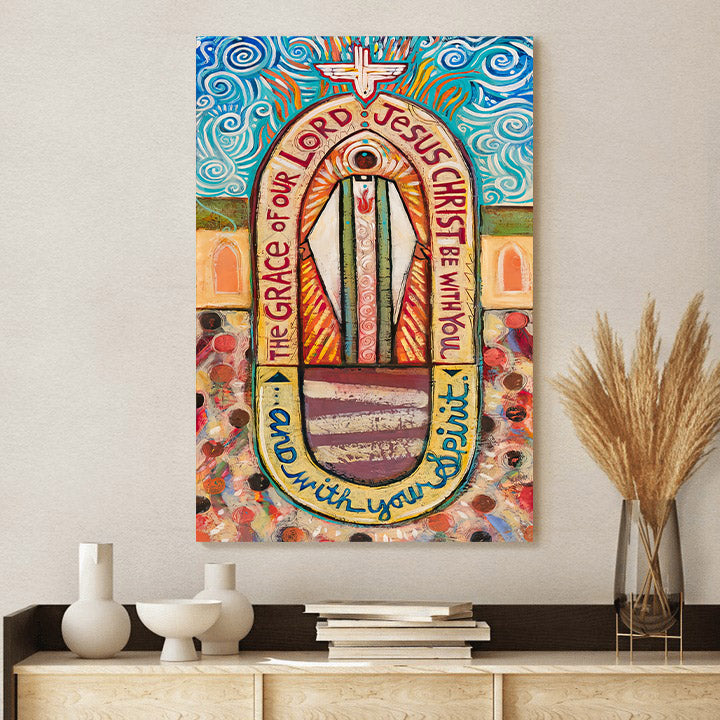 And With Your Spirit Canvas Posters - Christian Wall Decor - Ciaocustom