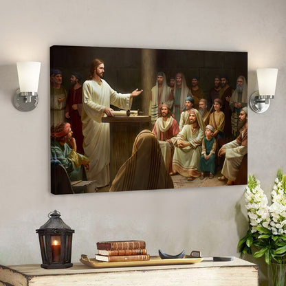 Jesus Wall Art Poster - Christian Wall Art - Christ Pictures - Christian Canvas Prints - Religious Wall Art Canvas - Ciaocustom