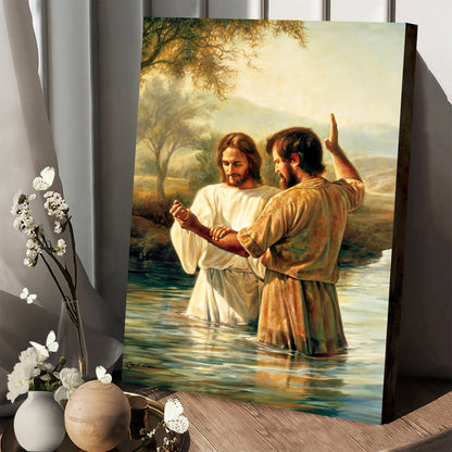 Baptism Of Christ Canvas - Christ Canvas
