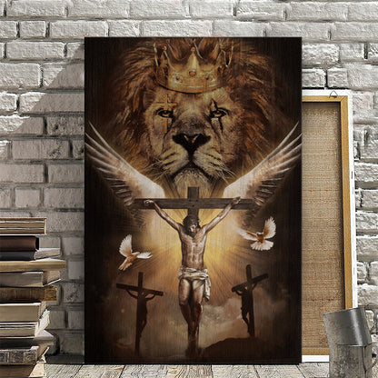 Jesus On Cross - Jesus Canvas Poster - Christian Canvas Prints - Faith Canvas - Gift For Christian - Ciaocustom