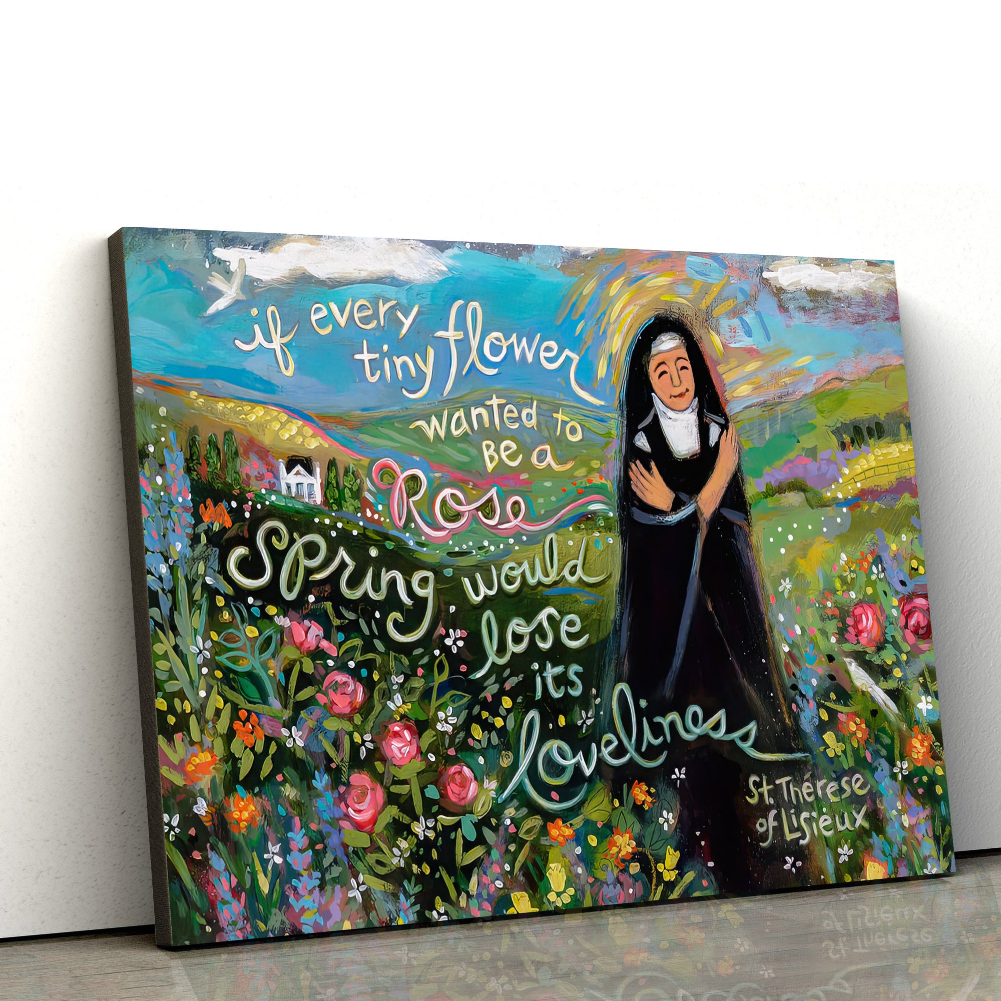 The Little Flower St Therese Of Lisieux Canvas