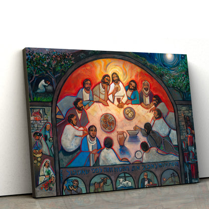 The Last Supper Canvas Poster - Christian Canvas Wall Art