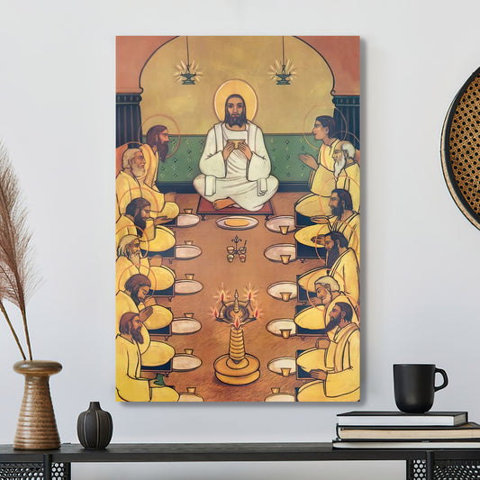 Angelo da Fonseca: Portrait of an Eclectic Genius  - Jesus Canvas Poster - Religious Canvas Painting - Christian Canvas Prints - Religious Wall Art Canvas - Ciaocustom
