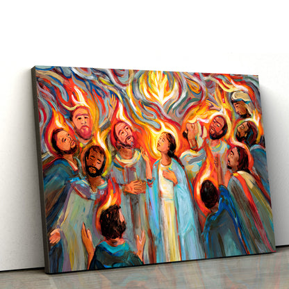 Pentecost Canvas Wall Art - Religious Canvas Wall Art - Ciaocustom