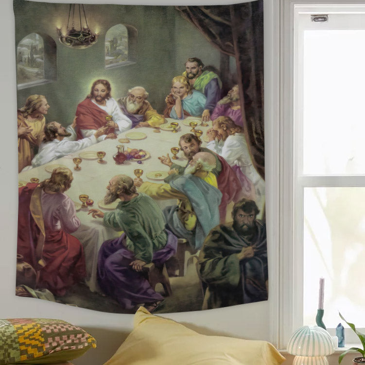 The Last Supper 20th Century Wall Art - Christian Wall Tapestry - Bible Tapestry - Religious Tapestry Wall Hangings - Bible Verse Wall Tapestry - Religious Tapestry - Ciaocustom