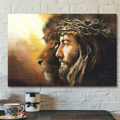 Lion Of Judah - Jesus Canvas Poster - Jesus Wall Art - Christ Pictures - Christian Canvas Prints - Faith Canvas - Gift For Christian - Ciaocustom