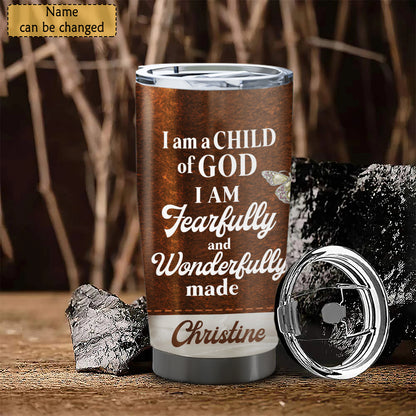 I Am A Child Of God - Personalized Tumbler - Stainless Steel Tumbler - 20oz Tumbler - Tumbler For Cold Drinks - Ciaocustom