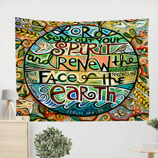 Lord Send Out Your Spirit Tapestry - Religious Wall Decor - Ciaocustom