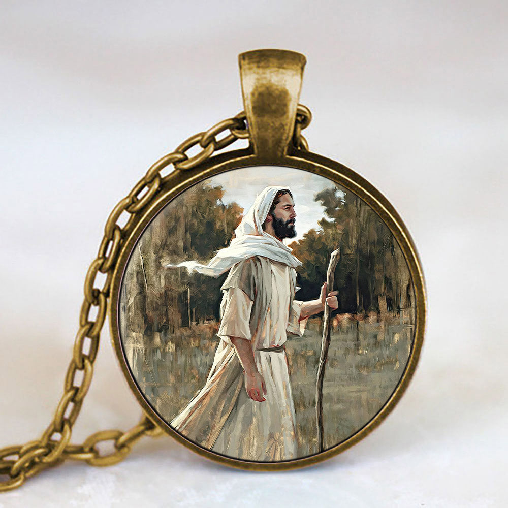Forward in Faith - Jesus Christ Necklace - Jesus Pendant - Catholic Necklace - Ciaocustom